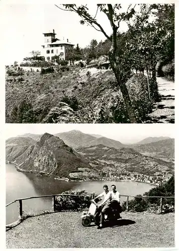 AK / Ansichtskarte  Monte-Bre_Lugano_TI Vetta Kulm Fernsicht 
