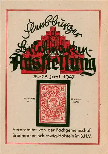 AK / Ansichtskarte  Flensburg__Schleswig-Holstein Flensburger Briefmarken Ausstellung 1947 