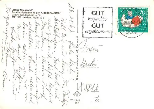 AK / Ansichtskarte  Witzhelden_Leichlingen Haus Wiesental Ferienheim der AWO 