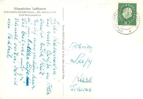 AK / Ansichtskarte  Struempfelbrunn_Waldbrunn Sockenbacher Hof 