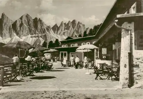 AK / Ansichtskarte  Geislern_2010m_Dolomiti_Dolomiten_IT Alpengasthof Kreuztal Freiterrasse 