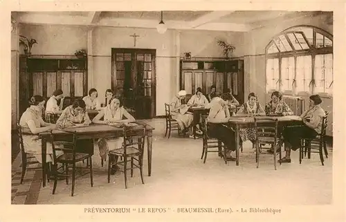 AK / Ansichtskarte  Beaumesnil_27_Eure Preventorium Le Repos La Bibliotheque 