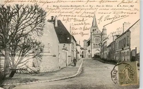 AK / Ansichtskarte  Brie-Comte-Robert_77_Seine-et-Marne Rue de Melun  