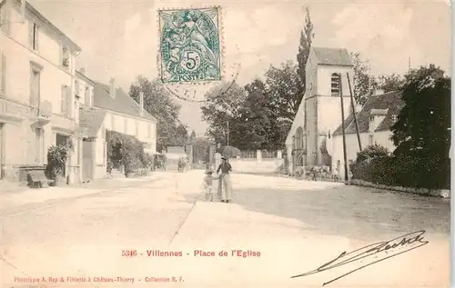 AK / Ansichtskarte  Villennes-sur-Seine_78_Yvelines Place de l'Eglise 