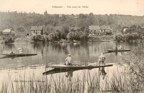 AK / Ansichtskarte  Villennes-sur-Seine_78_Yvelines Un coin de Peche 
