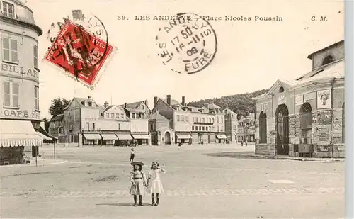 AK / Ansichtskarte  Les_Andelys_27_Eure Place Nicolas Poussin 