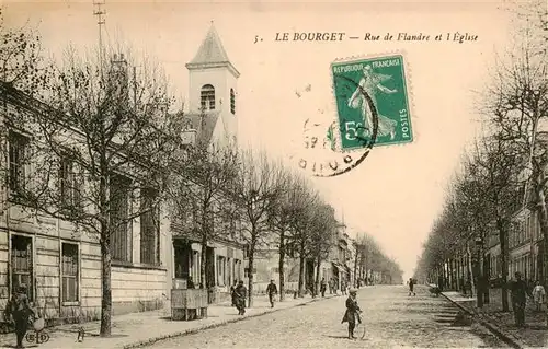 AK / Ansichtskarte  Le_Bourget_93_Seine-Saint-Denis Rue de Flandre et l'Eglise 