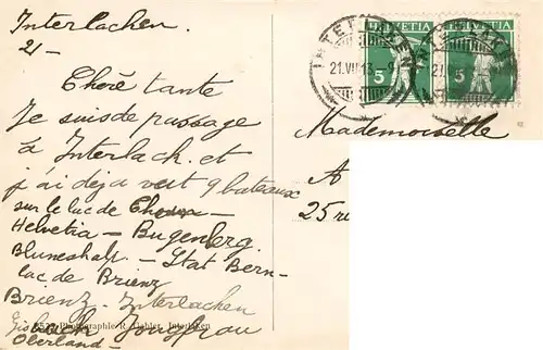 AK / Ansichtskarte  Interlaken_BE Hotel Jura am Hauptbahnhof und Schiffstation Interlaken_BE