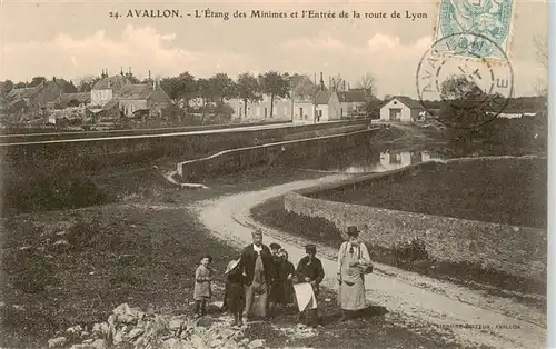 AK / Ansichtskarte  Avallon_89_Yonne Etang des Minimes et lEntree de la route de Lyon 