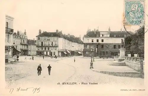 AK / Ansichtskarte  Avallon_89_Yonne Place Vauban 