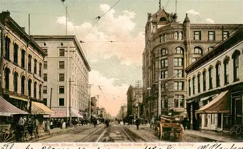 AK / Ansichtskarte  Denver_Colorado Fifteenth Stret Looking South from Mining Exchange Building Denver Colorado