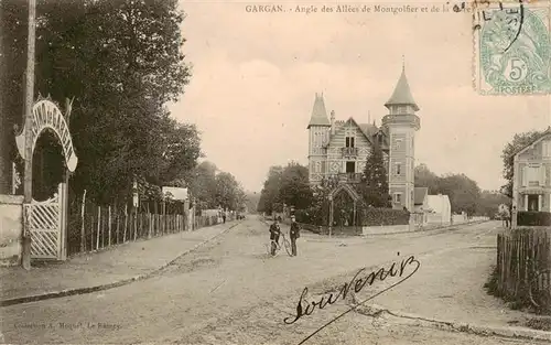 AK / Ansichtskarte  Gargan_Livry_93_Seine-Saint-Denis Angle des Allees de Montgolfier et de la Gare 