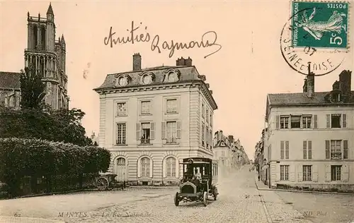 AK / Ansichtskarte  Mantes-la-Jolie_Mantes-sur-Seine_78_Yvelines La Rue Nationale 