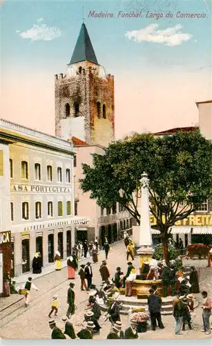 AK / Ansichtskarte  Funchal_Madeira_PT Largo do Comercio 