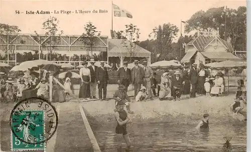AK / Ansichtskarte  Isle-Adam_95_Val-d_Oise La Plage lHeure du Bain 