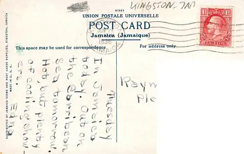 AK / Ansichtskarte  Kingston__Jamaica King Street showing Public Building 