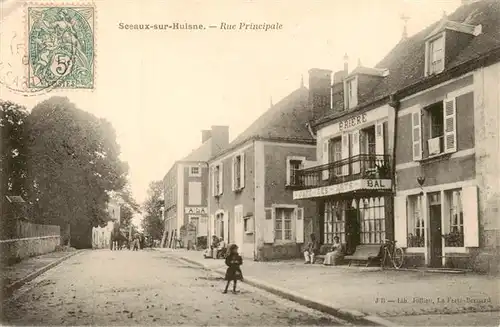 AK / Ansichtskarte  Sceaux-sur-Huisne_72_Sarthe Rue Principale 