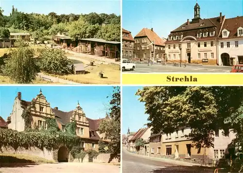 AK / Ansichtskarte 73877248 Strehla Tierpark Rathaus Schlosseingang Hauptstrasse Strehla