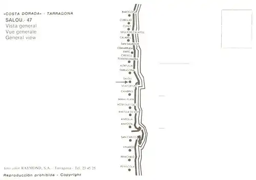 AK / Ansichtskarte 73877282 Salou_Tarragona_Costa_Dorada_ES Fliegeraufnahme 