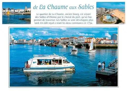 AK / Ansichtskarte  Les_Sables-d_Olonne_85 La traversee du port de la Chaume aux Sables 
