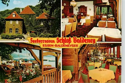 AK / Ansichtskarte  Essen__Ruhr Seeterrassen Schloss Baldeney Gastraeume Terrasse 