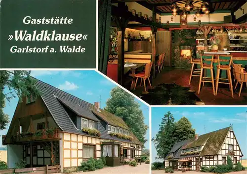 AK / Ansichtskarte 73877342 Garlstorf_Walde Gaststaette Waldklause Gastraum  Garlstorf_Walde