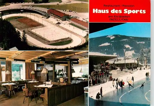 AK / Ansichtskarte  Inzell Eisstadion Eisbahn Sport Gaststaette Inzell