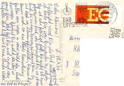 AK / Ansichtskarte  Bad_Lippspringe Kurviertel Fliegeraufnahme Bad_Lippspringe