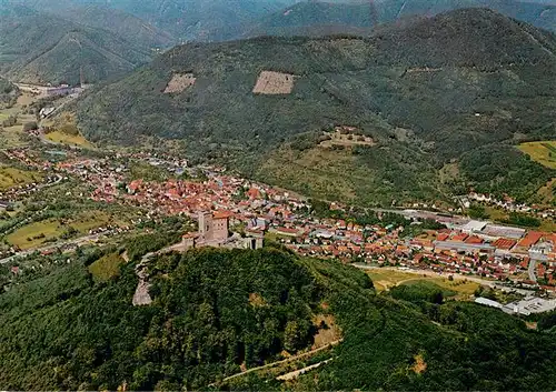 AK / Ansichtskarte  Annweiler_Trifels Fliegeraufnahme mit Reichsburg Trifels Annweiler_Trifels