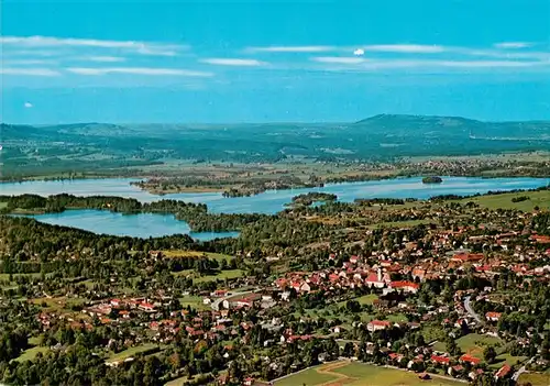 AK / Ansichtskarte  Murnau_Staffelsee mit Hohenpeissenberg Murnau_Staffelsee