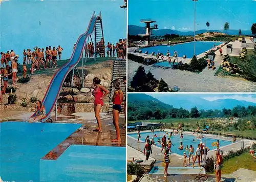 AK / Ansichtskarte  Carona_Lago_di_Lugano_TI Centro Sportivo Sportzentrum Schwimmbad 