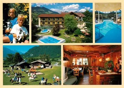 AK / Ansichtskarte 73877527 St_Johann_Pongau Hotel Lerch Hallenbad Spielplatz Gastraum Kuscheltiere St_Johann_Pongau