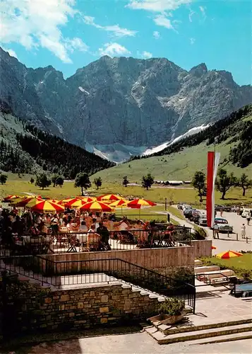 AK / Ansichtskarte 73877529 Eng_Hinterriss_Tirol_AT Alpengasthof Eng mit Grubenkar Nordwand 