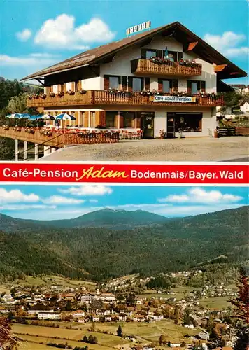 AK / Ansichtskarte  Bodenmais Cafe Pension Adam Panorama Bodenmais