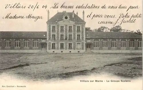 AK / Ansichtskarte  Villiers-sur-Marne_94_Val-de-Marne Le Groupe Scolaire 