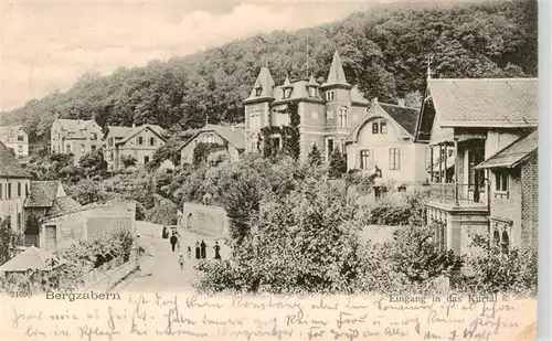 AK / Ansichtskarte  Bergzabern_Bad Eingang in das Kurtal Bergzabern_Bad