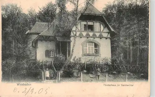 AK / Ansichtskarte  Wiesbaden Foersterhaus im Dambachtal Wiesbaden