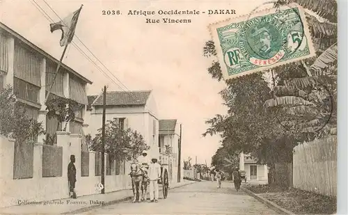 AK / Ansichtskarte  Dakar_Senegal Rue Vincens 