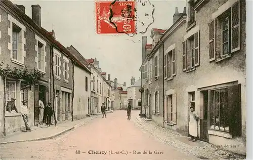 AK / Ansichtskarte  Chouzy-sur-Cisse_41_Loir-et-Cher Rue de la Gare 