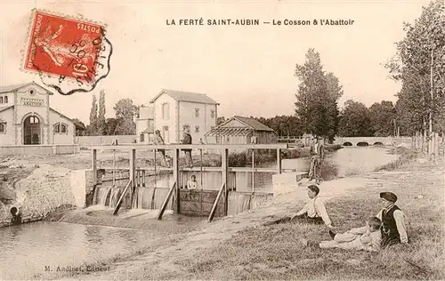 AK / Ansichtskarte  La_Ferte-Saint-Aubin_45_Loiret Le Cosson et l'Abattoir 