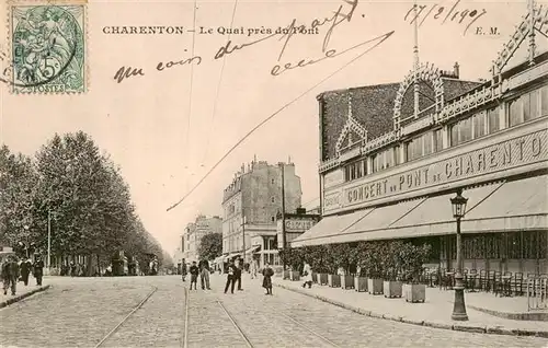 AK / Ansichtskarte  Charenton_94-le-Pont Le Quai pres du Pont 