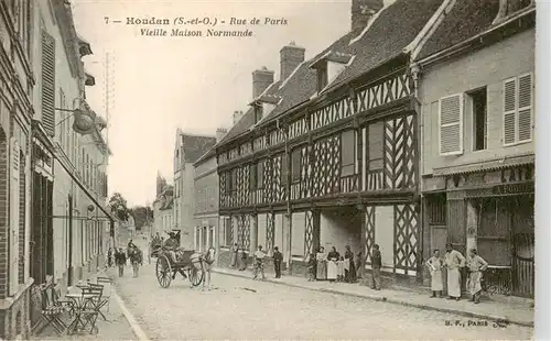 AK / Ansichtskarte  Houdan_78_Yvelins Rue de Paris Vieille Maison Normande 