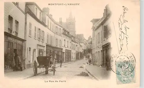 AK / Ansichtskarte  Montfort-l_Amaury_78_Yvelins La Rue de Paris 