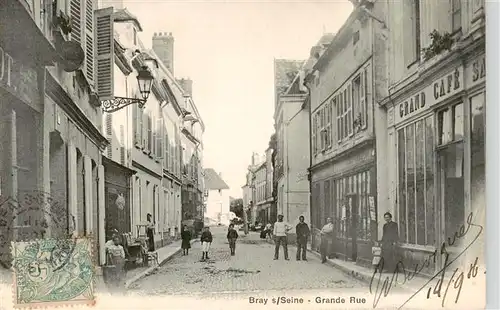 AK / Ansichtskarte  Bray-sur-Seine_77_Seine-et-Marne Grande Rue 