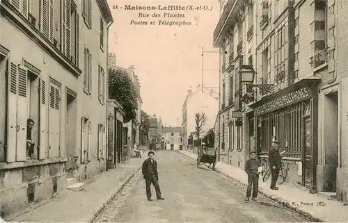 AK / Ansichtskarte  Maisons-Laffitte_78_Yvelines Rue des Plantes Postes et Télégraphes 