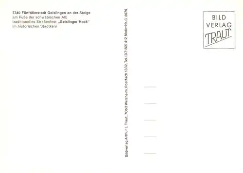 AK / Ansichtskarte  Geislingen__Steige Geislinger Hock 
