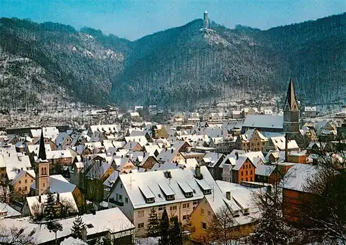 AK / Ansichtskarte  Geislingen__Steige Teilansicht der oberen Stadt mit Kath Kirche Ev Stadtkirche und oedenturm 