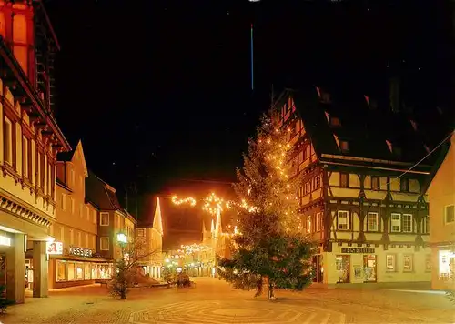AK / Ansichtskarte 73877819 Geislingen__Steige Ortsmotiv an Weihnachten 