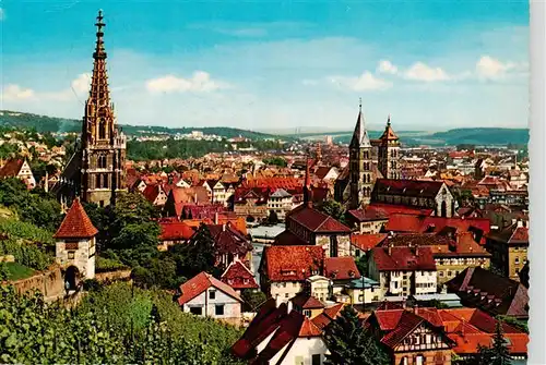 AK / Ansichtskarte 73877842 Esslingen__Neckar Stadtblick mit Kirchen 