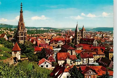 AK / Ansichtskarte  Esslingen__Neckar Stadtblick mit Kirchen 